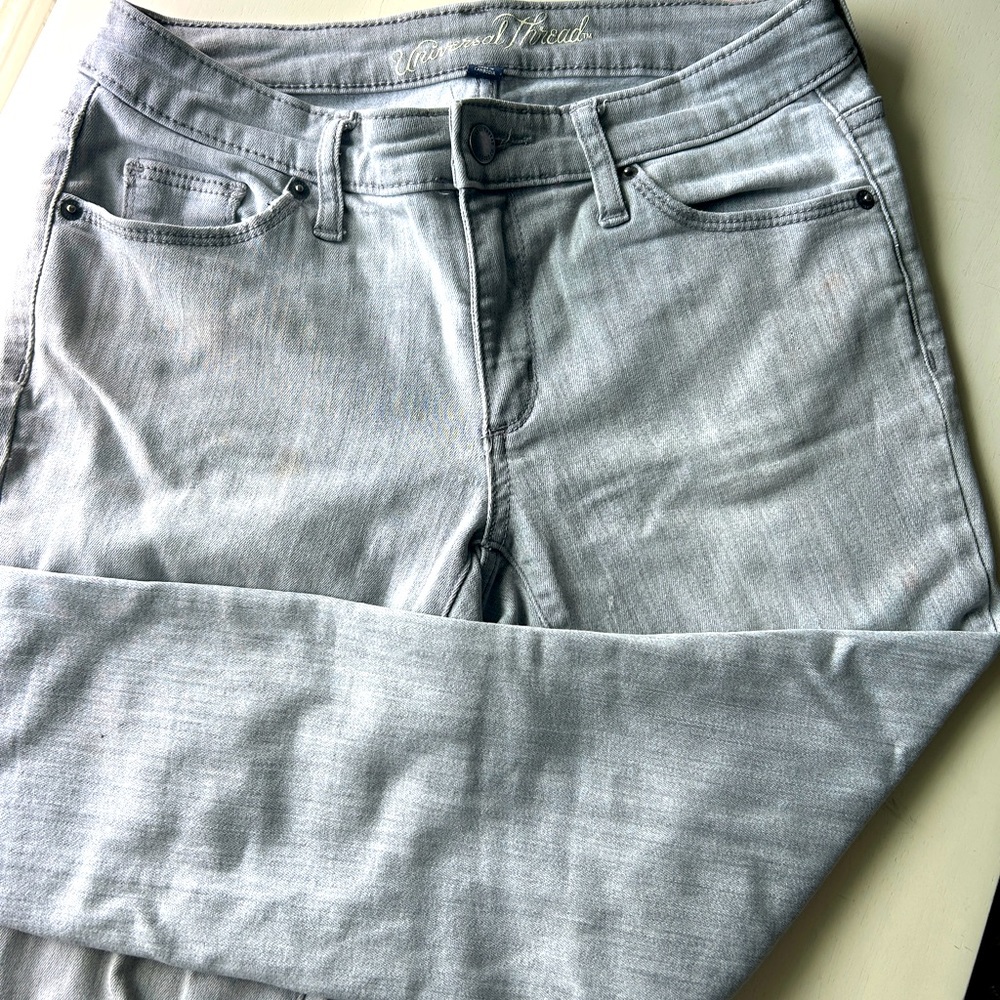 Universal thread grey jeans skinny stretch comfy 26/2